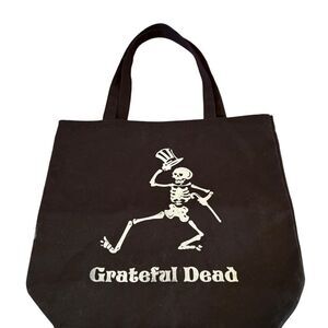 Grateful Dead Black Tote Bag.